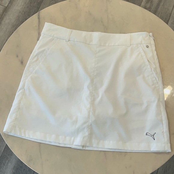 Puma Skirts Puma Womens White Tennis Skirt Golf Skorts Poshmark